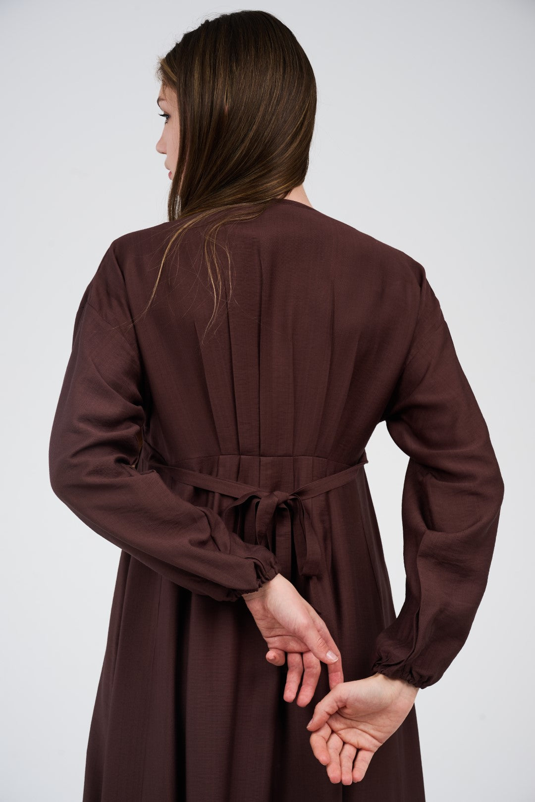Women’s Button-Front Maxi Dress with V-Neck