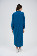 Women’s Long Button-Front Shirt Dress