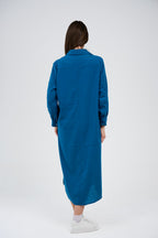 Women’s Long Button-Front Shirt Dress