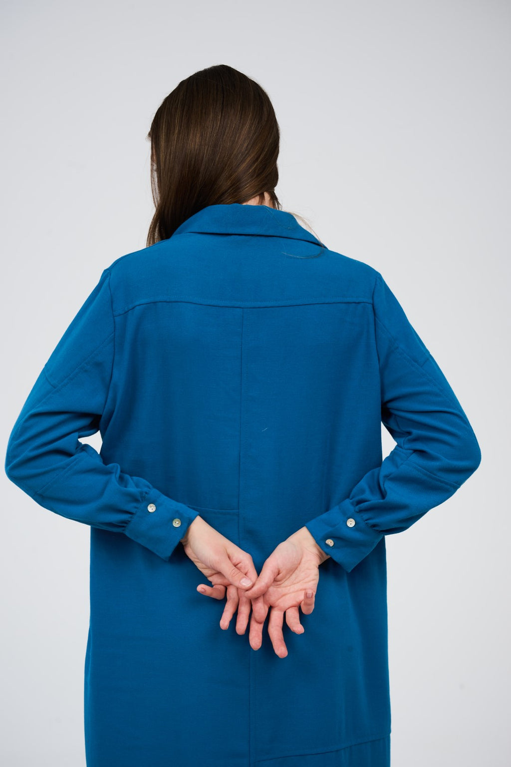 Women’s Long Button-Front Shirt Dress