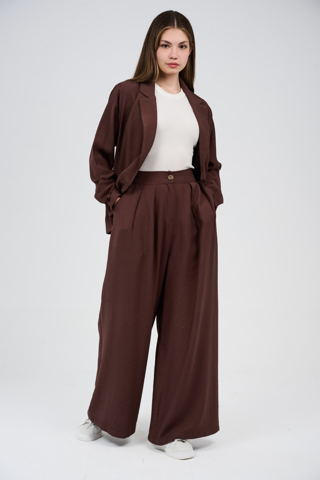 Relaxed Suit – Blazer & Wide-Leg Pants Set