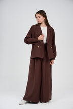 Relaxed Suit – Blazer & Wide-Leg Pants Set