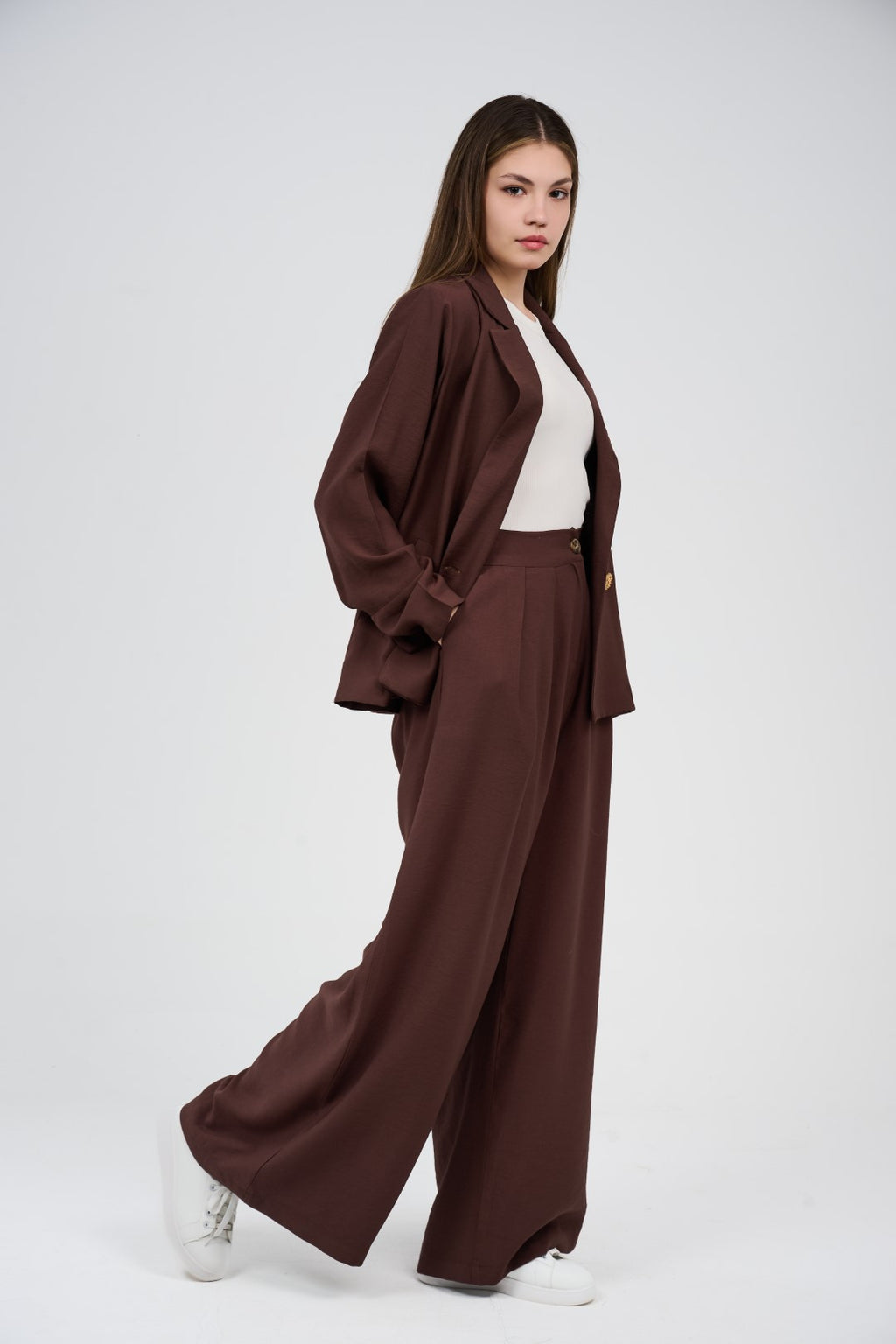 Relaxed Suit – Blazer & Wide-Leg Pants Set