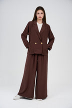 Relaxed Suit – Blazer & Wide-Leg Pants Set