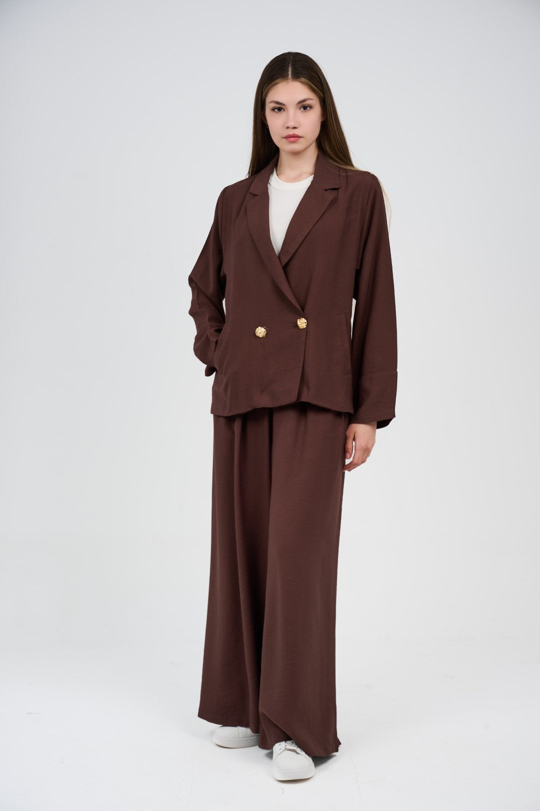 Relaxed Suit – Blazer & Wide-Leg Pants Set