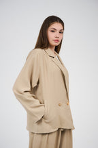 Relaxed Suit – Blazer & Wide-Leg Pants Set