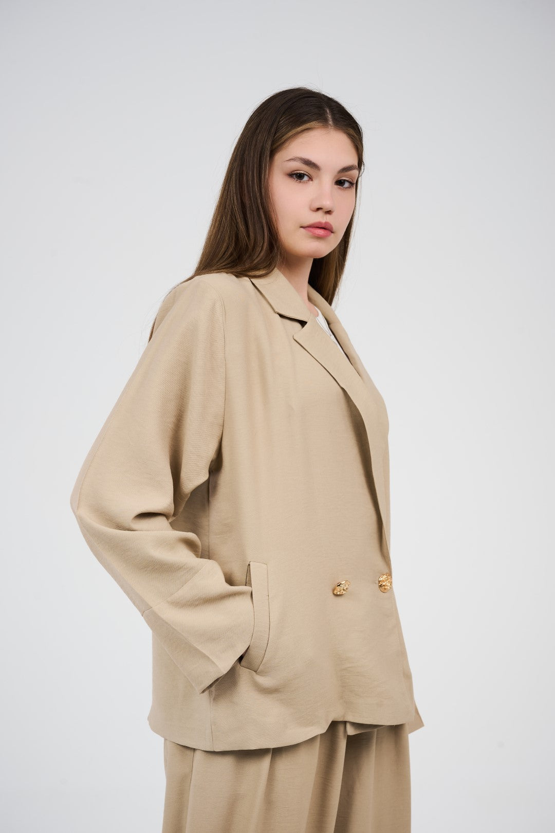 Relaxed Suit – Blazer & Wide-Leg Pants Set