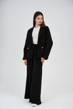 Relaxed Suit – Blazer & Wide-Leg Pants Set