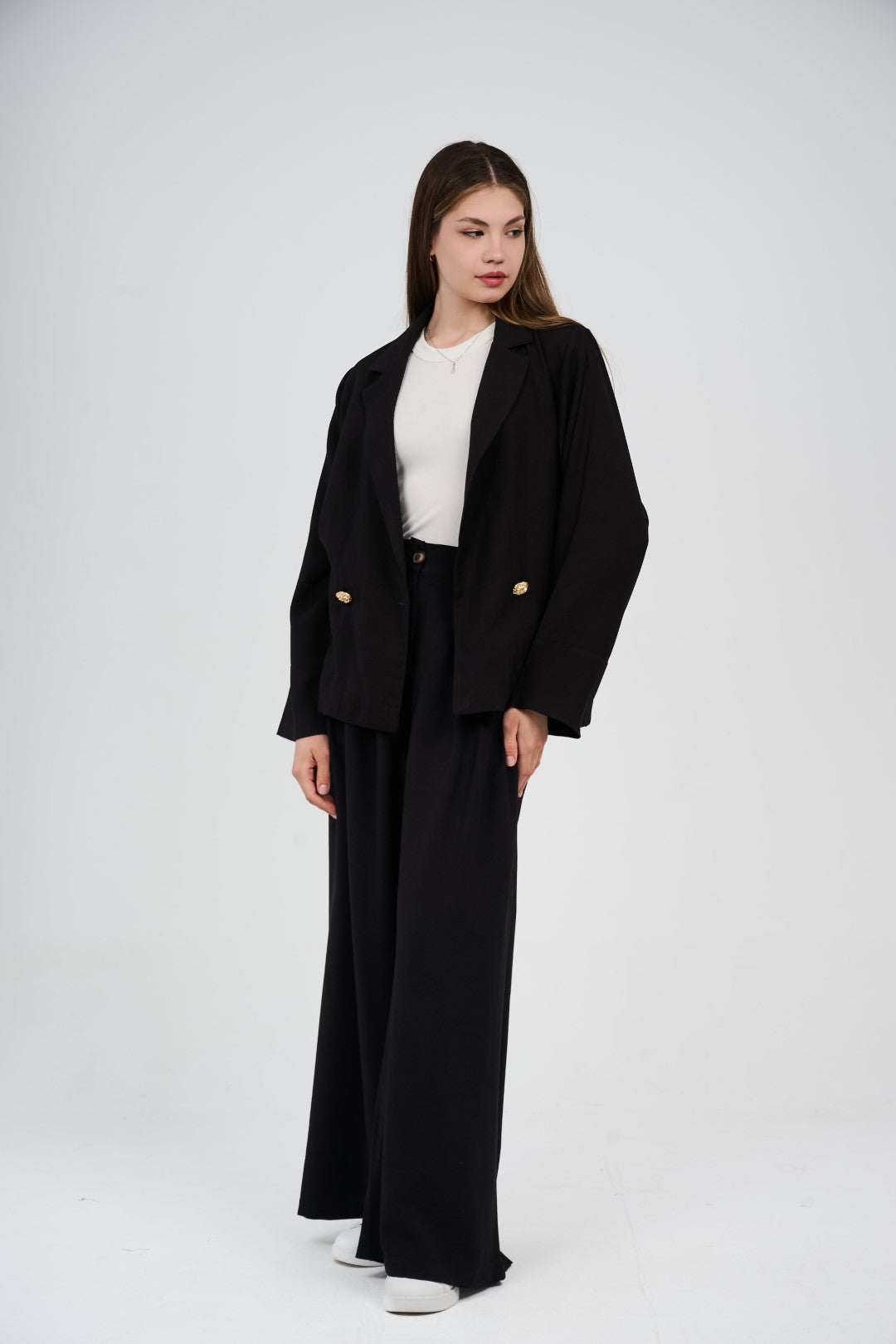 Relaxed Suit – Blazer & Wide-Leg Pants Set