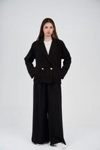Relaxed Suit – Blazer & Wide-Leg Pants Set
