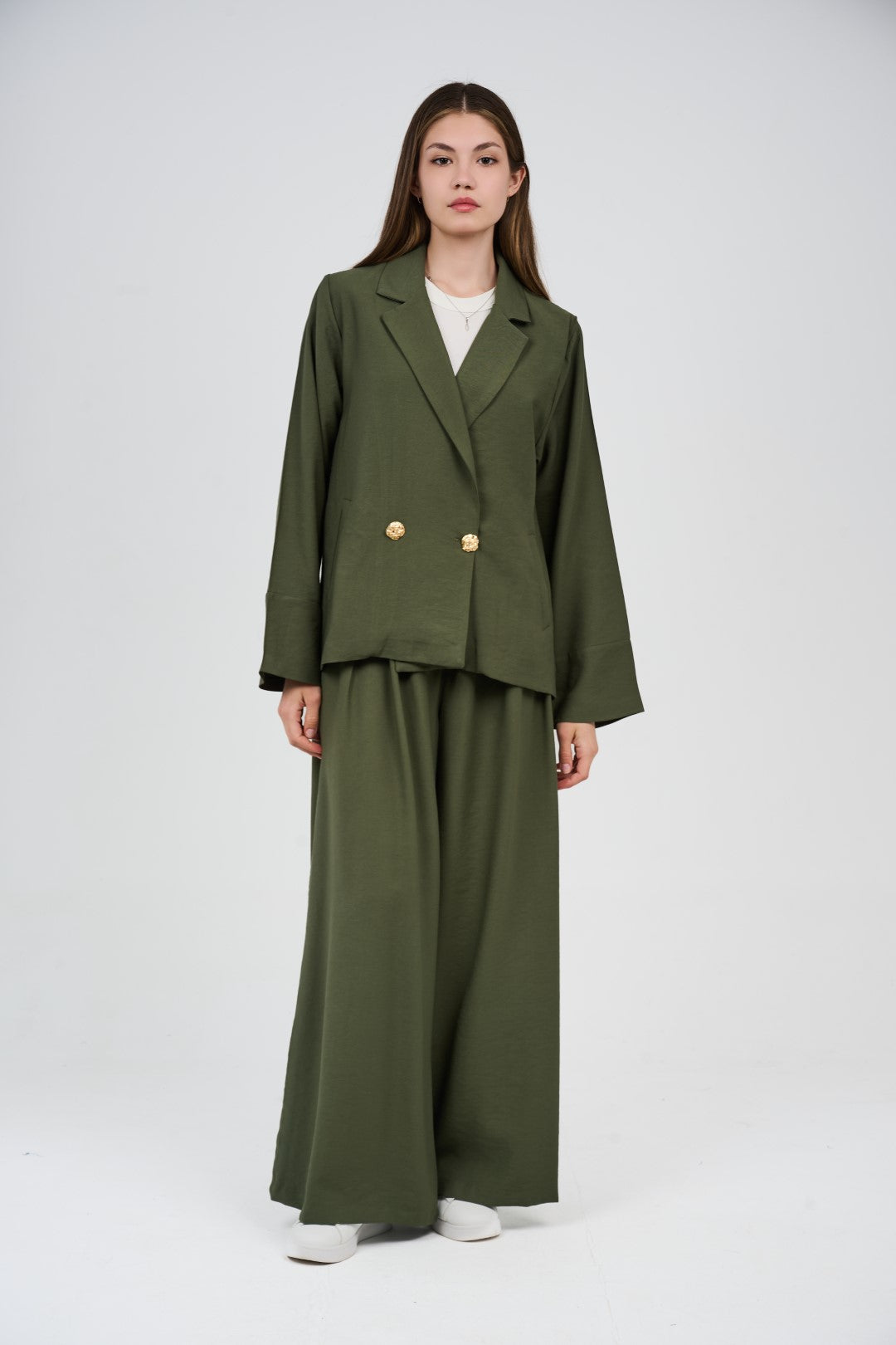 Relaxed Suit – Blazer & Wide-Leg Pants Set