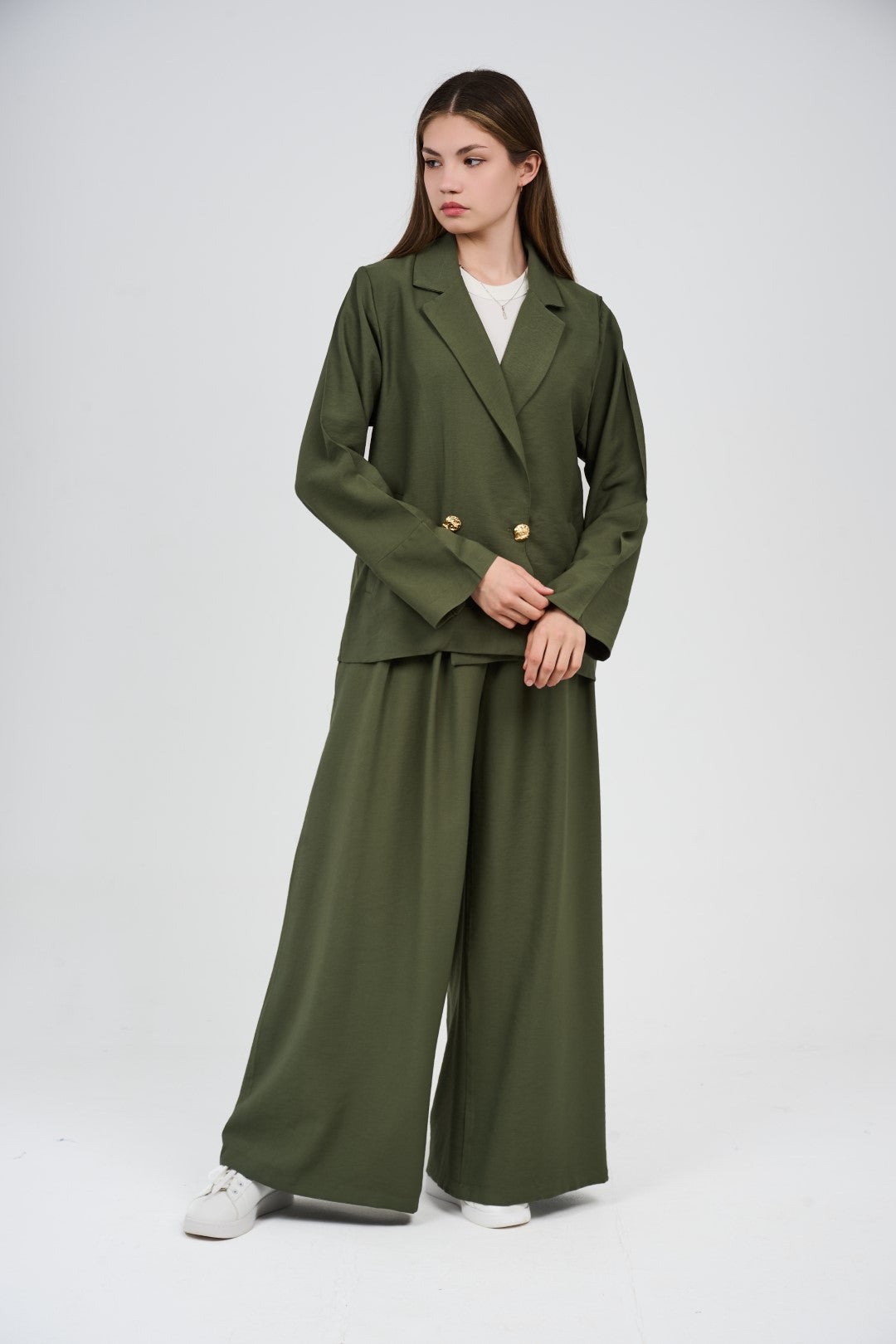 Relaxed Suit – Blazer & Wide-Leg Pants Set