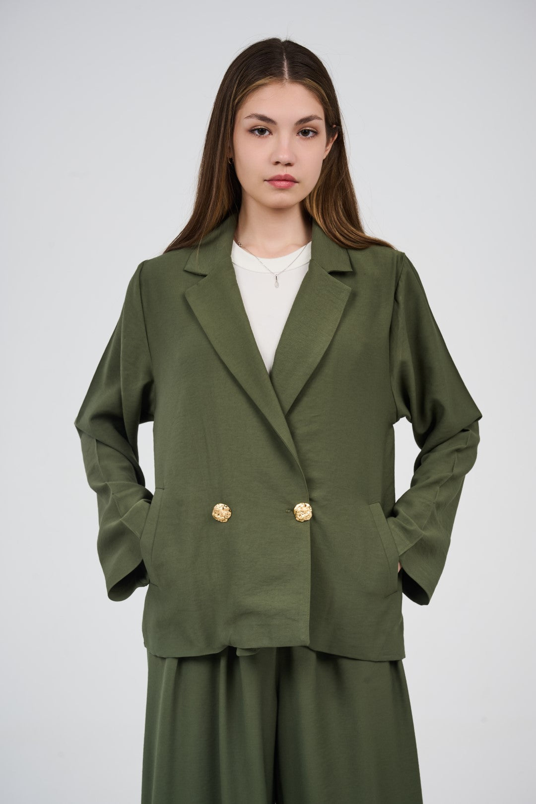 Relaxed Suit – Blazer & Wide-Leg Pants Set
