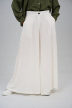 Linen Wide Leg Palazzo Pants