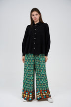 Printed Wide-Leg Palazzo Pants