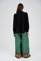 Printed Wide-Leg Palazzo Pants