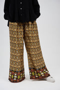 Printed Wide-Leg Palazzo Pants