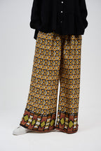 Printed Wide-Leg Palazzo Pants