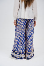 Printed Wide-Leg Palazzo Pants