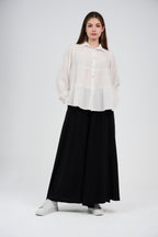Linen Wide Leg Palazzo Pants