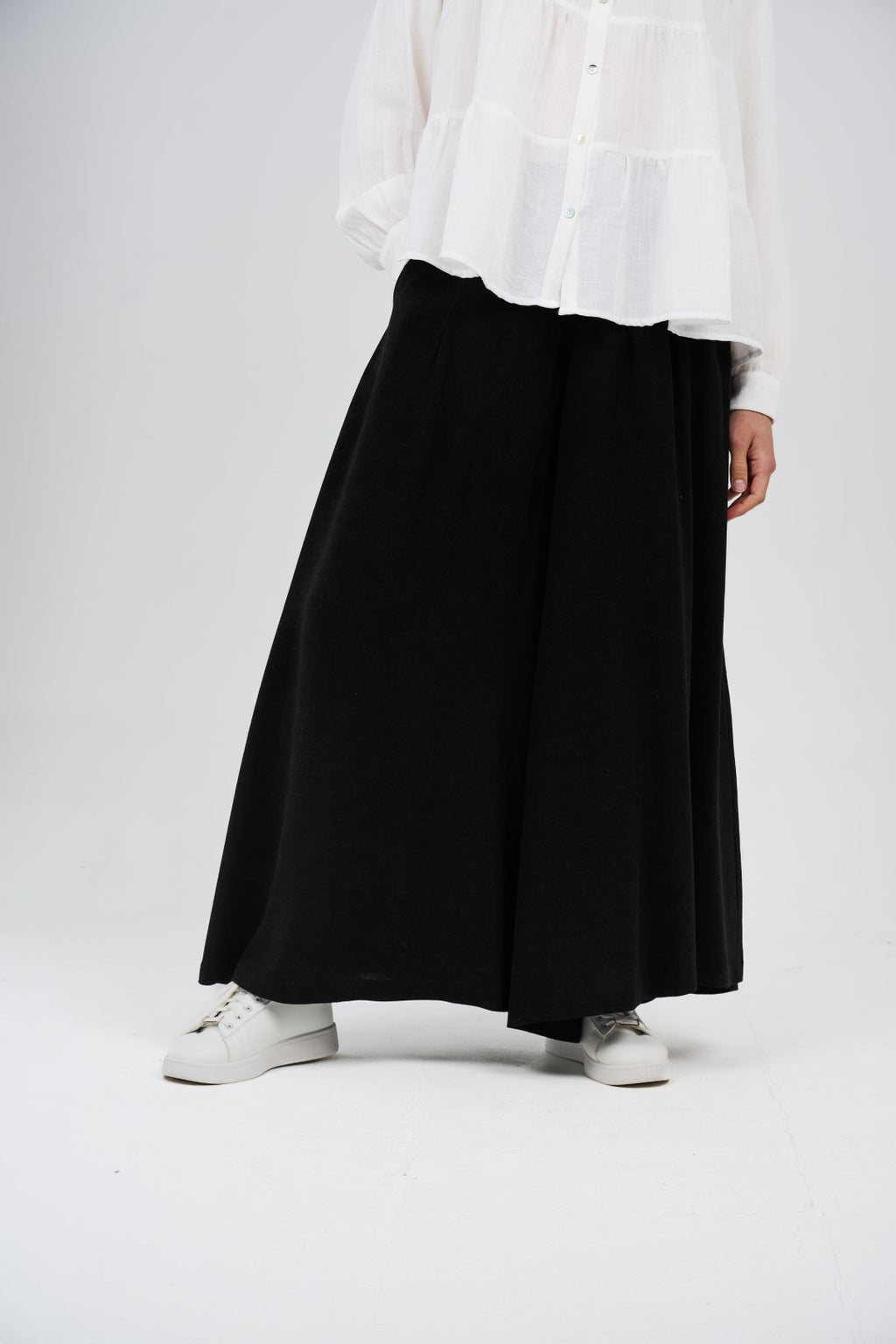 Linen Wide Leg Palazzo Pants