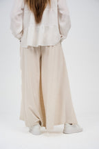 Linen Wide Leg Palazzo Pants