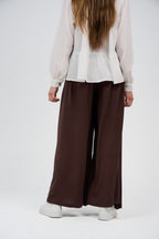Linen Wide Leg Palazzo Pants