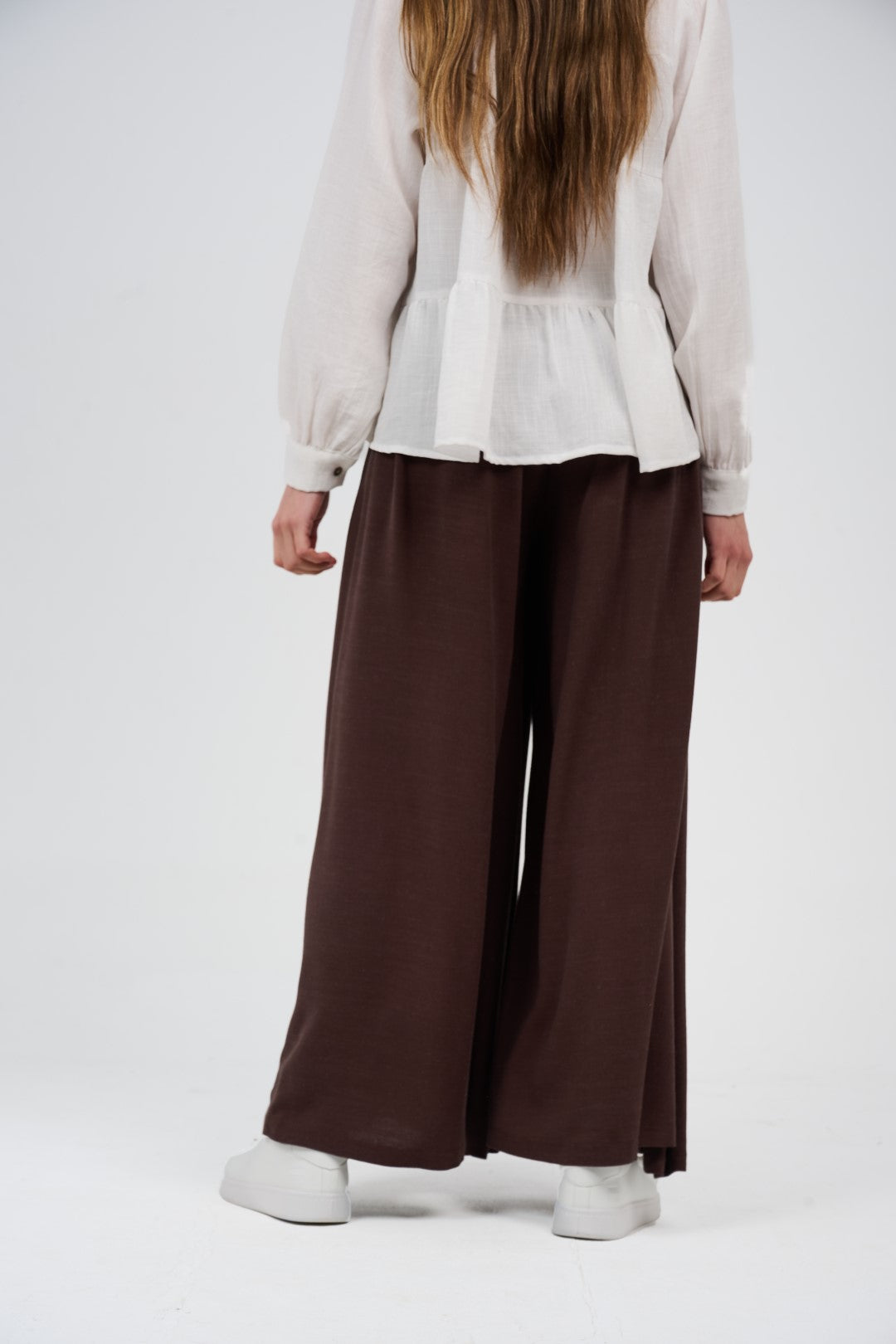 Linen Wide Leg Palazzo Pants