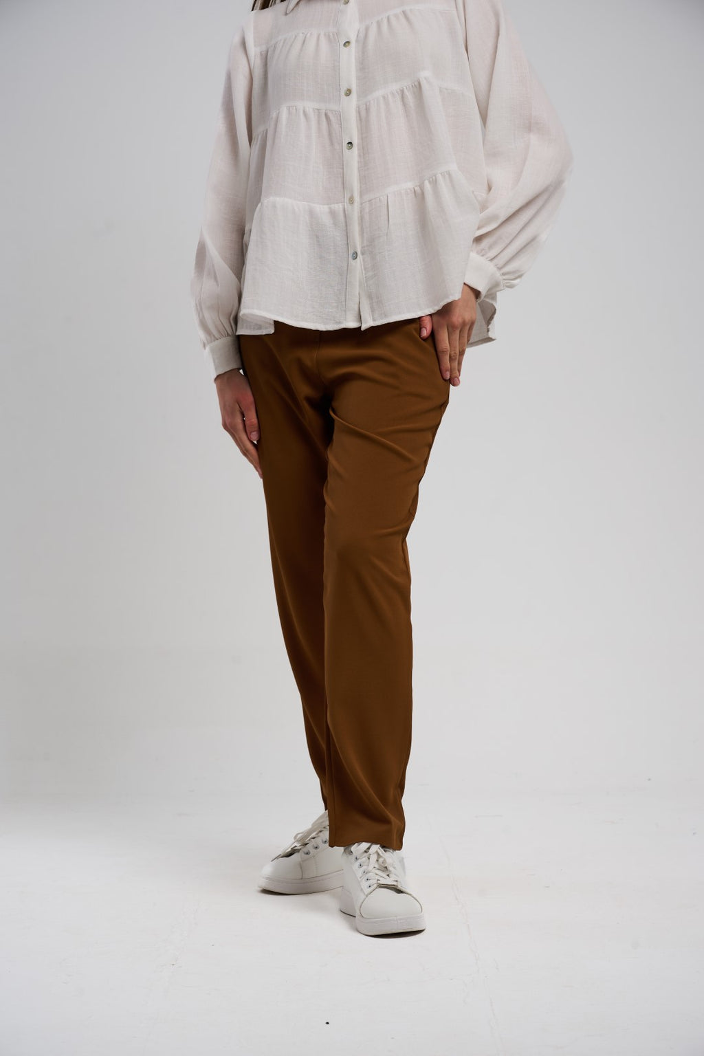 Tailored Cigarette Pants (Slim Straight Tapered Trousers)