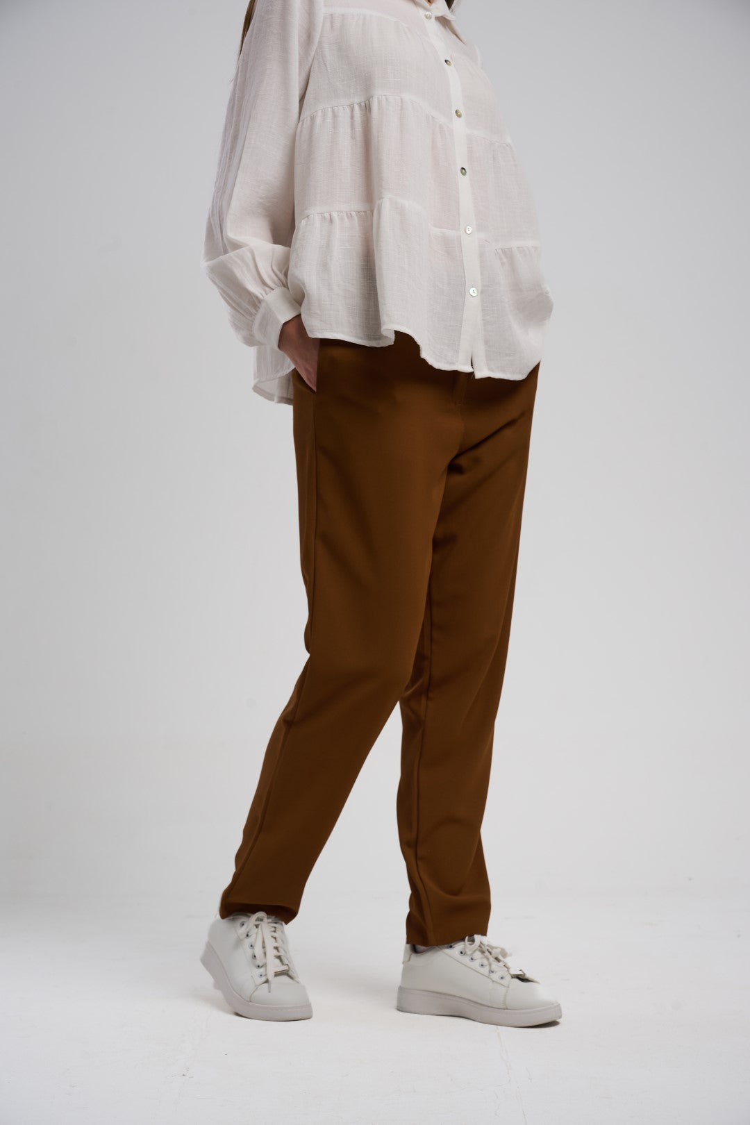 Tailored Cigarette Pants (Slim Straight Tapered Trousers)