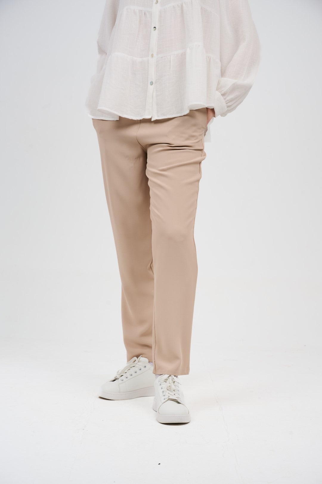 Tailored Cigarette Pants (Slim Straight Tapered Trousers)