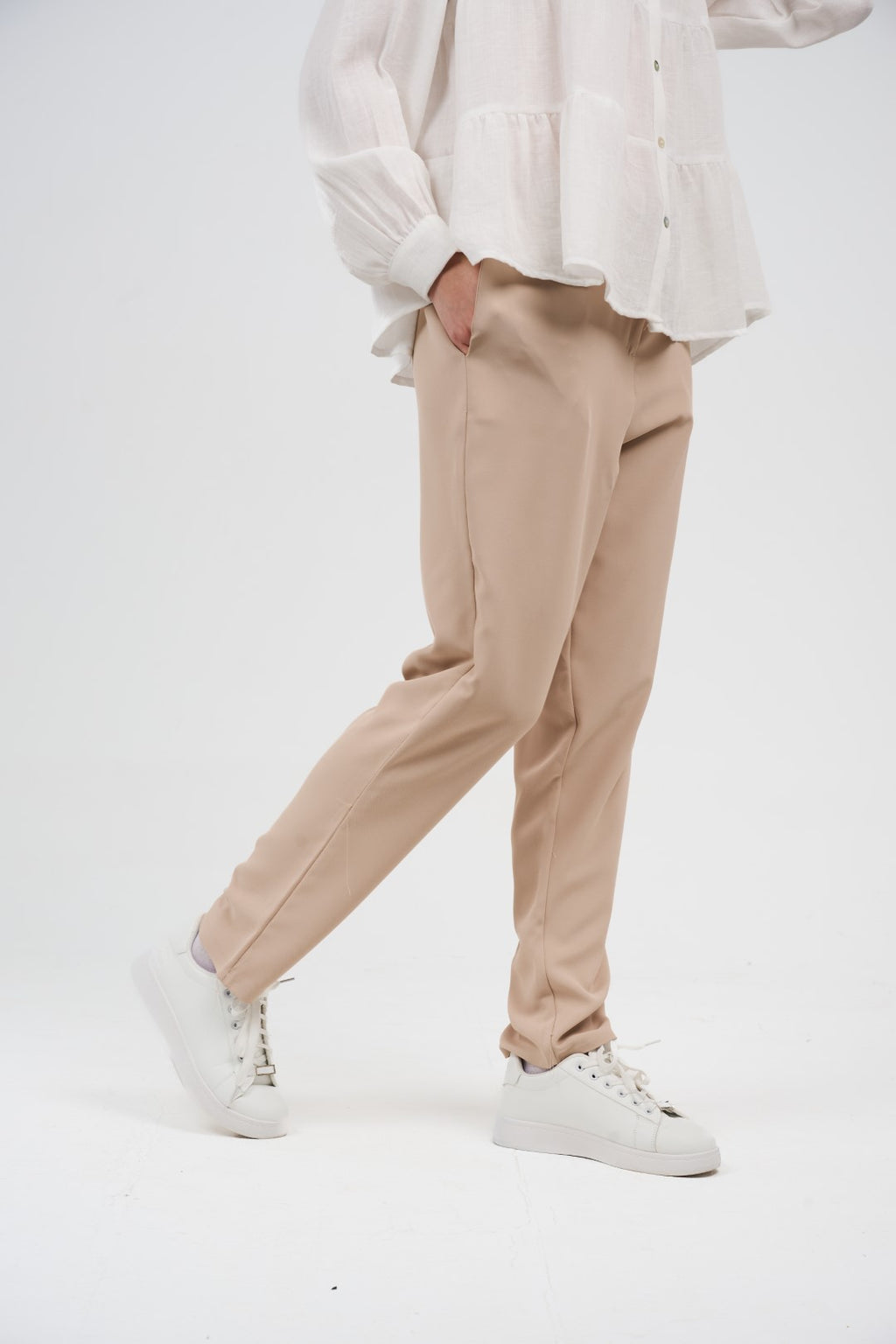 Tailored Cigarette Pants (Slim Straight Tapered Trousers)