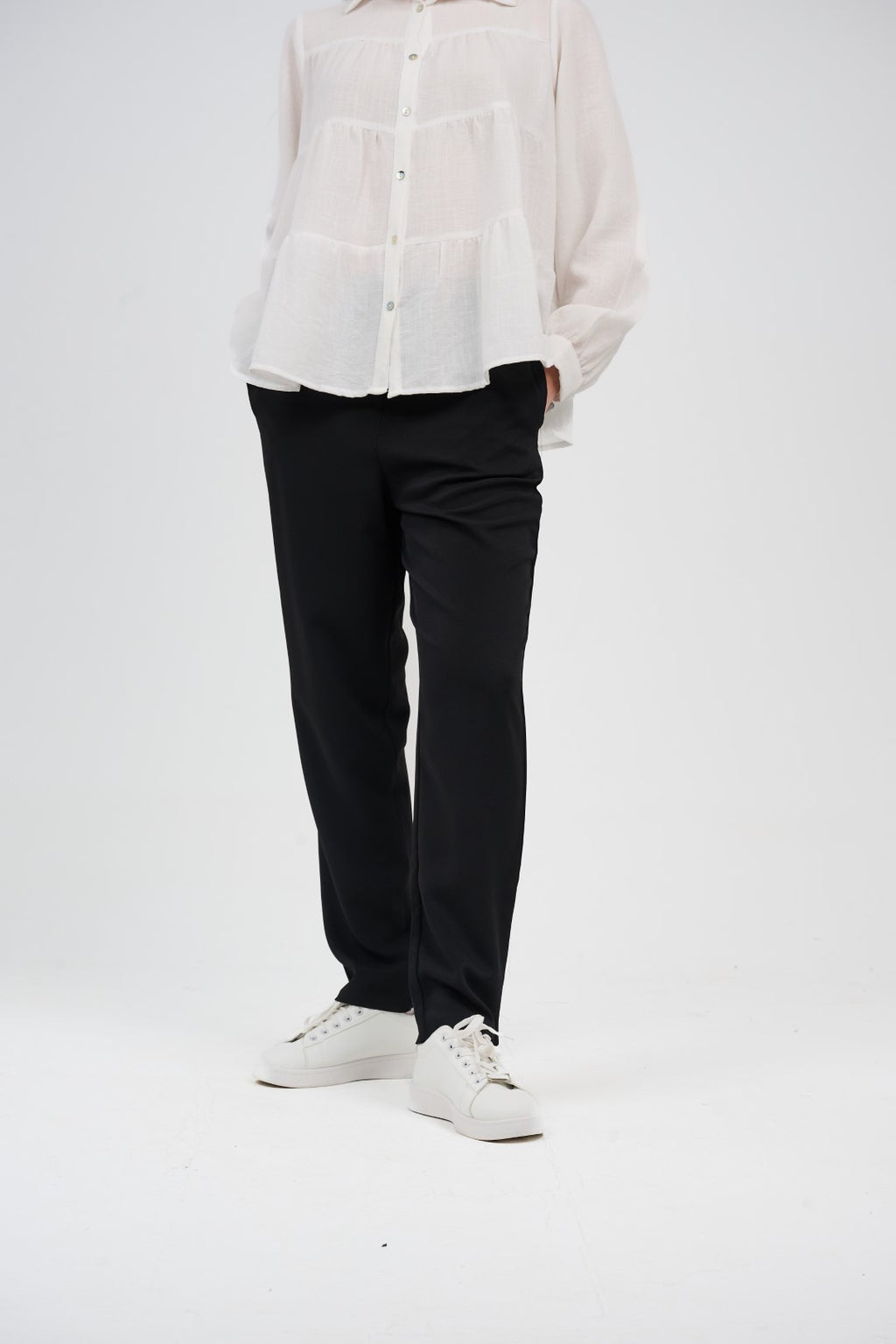 Tailored Cigarette Pants (Slim Straight Tapered Trousers)