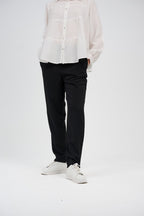 Tailored Cigarette Pants (Slim Straight Tapered Trousers)