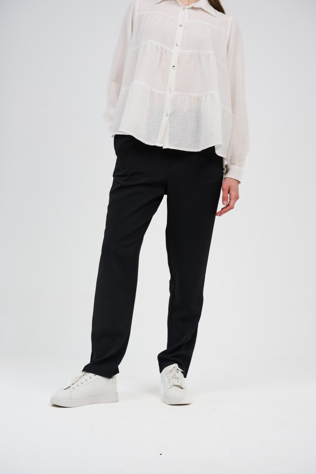 Tailored Cigarette Pants (Slim Straight Tapered Trousers)