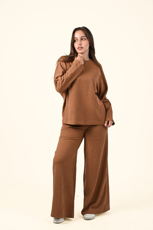 2-Piece Ribbed Knit Co-ord Set