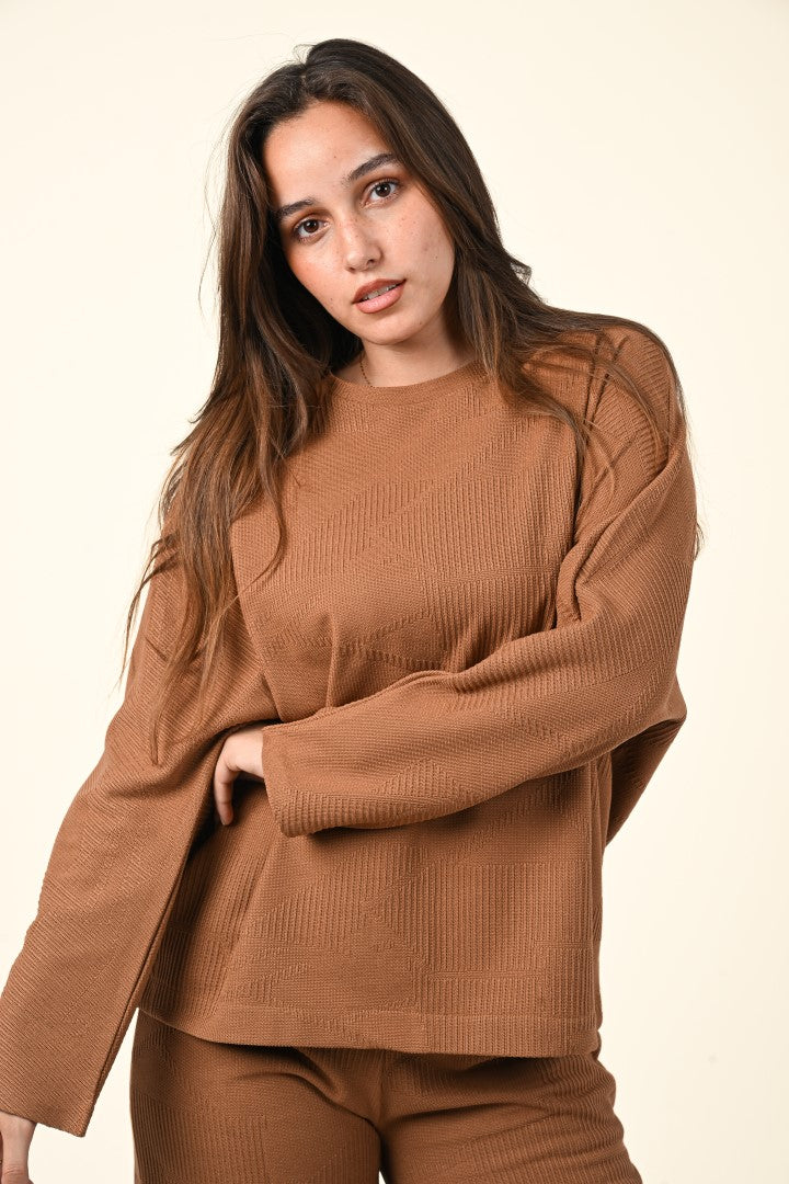 2-Piece Ribbed Knit Co-ord Set