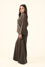 2-Piece Oriental Button Co-ord Set