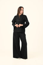 2-Piece Oriental Button Co-ord Set