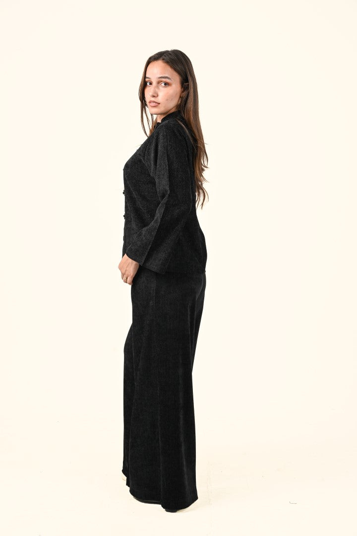 2-Piece Oriental Button Co-ord Set
