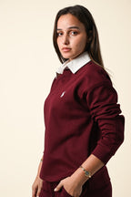 Polo Collar Sweatshirt