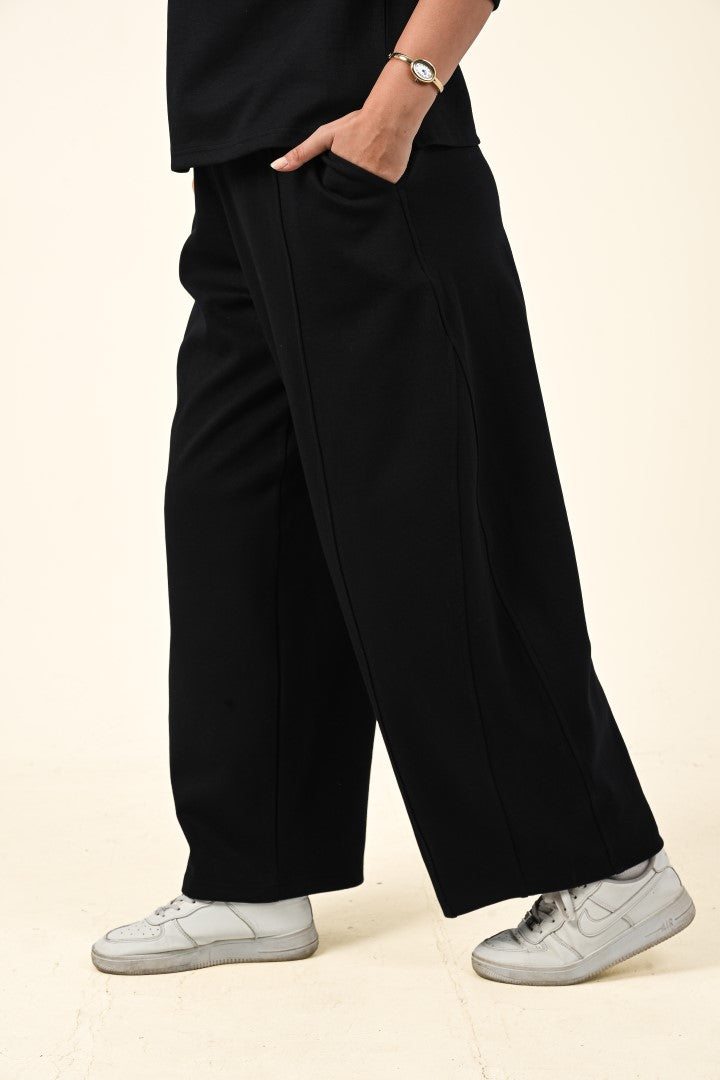 Wide-Leg Casual Pants
