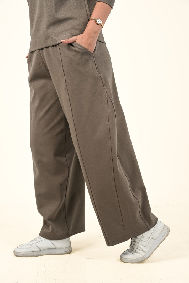 Wide-Leg Casual Pants