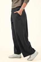 Wide-Leg Casual Pants