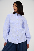 Floral Appliqué Embroidered Blouse