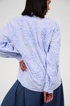 Floral Appliqué Embroidered Blouse