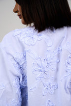 Floral Appliqué Embroidered Blouse