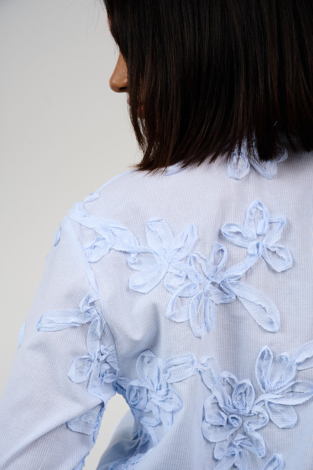 Floral Appliqué Embroidered Blouse