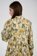 فستان/قميص ماكسي نسائي مطبوع متعدد الألوان