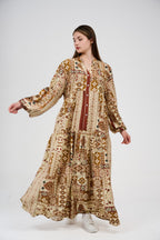 فستان نسائي طويل بتصميم انسيابي796